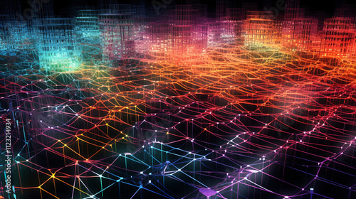 Wallpaper Mural image of cyber network  Torontodigital.ca