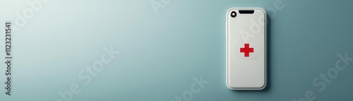 Cyberbullying hotline concept, phone with emergency overlay, 3D illustration cyberbullying concept.