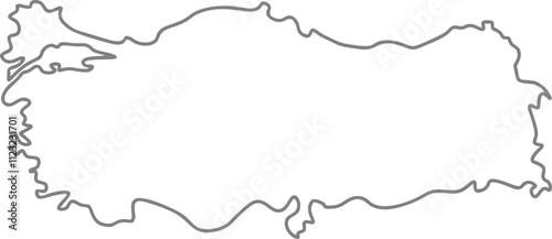 Outline Map of Turkey