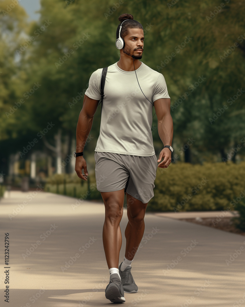 Fototapeta premium man jogging