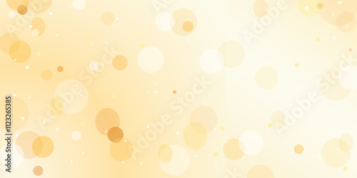 Bokeh effect. Abstract golden gradient background with blurred lights. Vector illustration for presentation, poster, banner.