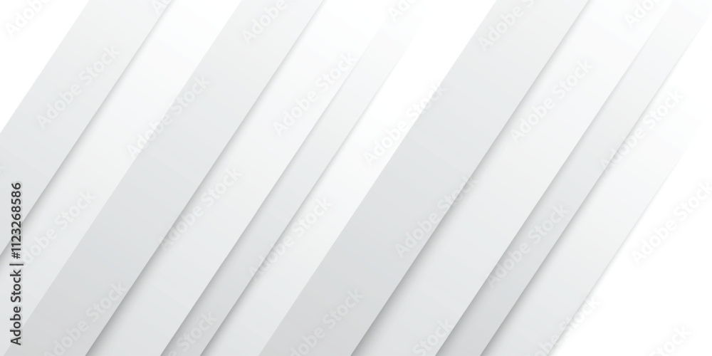 Fototapeta premium Gray and white diagonal line architecture geometry tech abstract subtle background vector