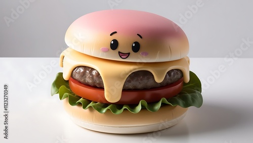 Hamburger icon. Fast food on isolated