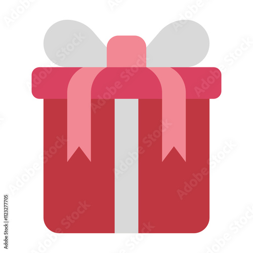 Colorful Gift Box with Ribbon and Bow