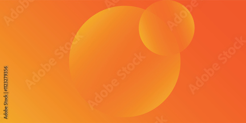 abstract orange circular background. Dynamic sound wave. Design element. Vector illustration