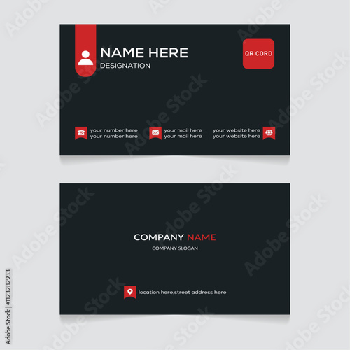 New Clean professional business card template Design