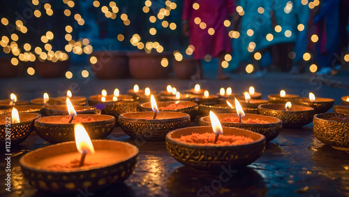 AI-generated images celebrating Diwali the Festival of Lights photo