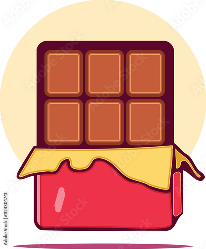 Chocolate Bar  - Isolated vector illustration