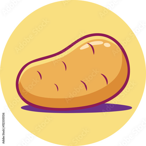 Raw potatoes Vector Illustration – Fresh Vegetable