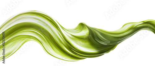 flowing matcha cream swirl, showcasing vibrant green hues and smooth texture, evokes sense of freshness and indulgence
