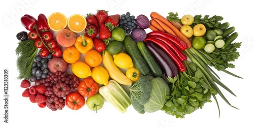 Rainbow Harvest: A Vibrant Display of Fresh Organic Produce
