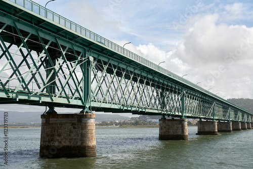 Eiffel bridge in Viana do Castelo in Portugal