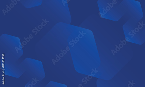 Modern abstract blue background with glowing geometric lines. Blue gradient hexagon shape design.  Vector EPS 10