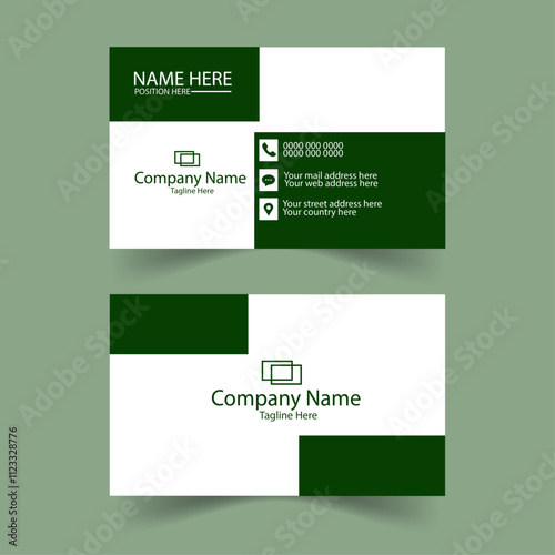 Business card design template, Clean professional business card template, visiting card, business card template.