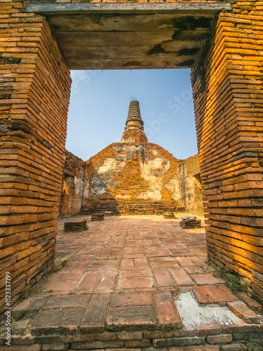 Ruins of Langkhadum Wat temple, Ayutthaya, Thailand