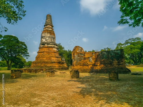 Ruins of Langkhadum Wat temple, Ayutthaya, Thailand