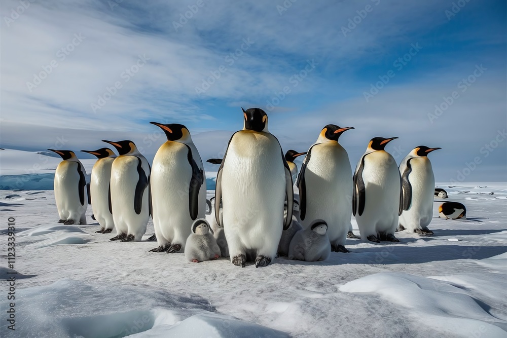 Obraz premium A Standing Penguin On The Iceland