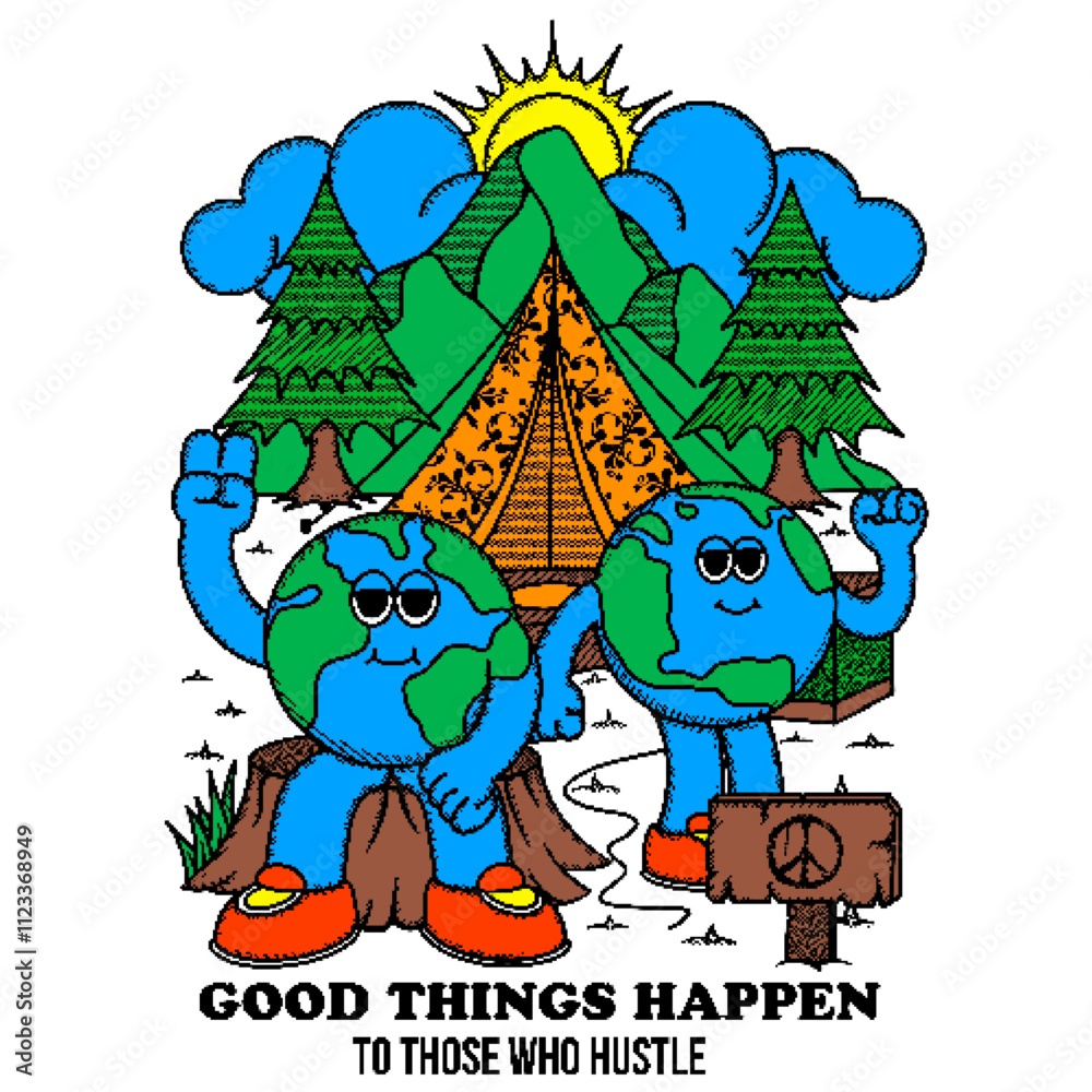 Fototapeta premium Good things happen to those who hustle