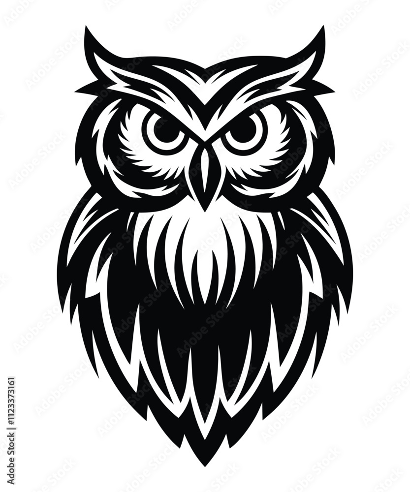 Owl vector silhouette Owl vector silhouette