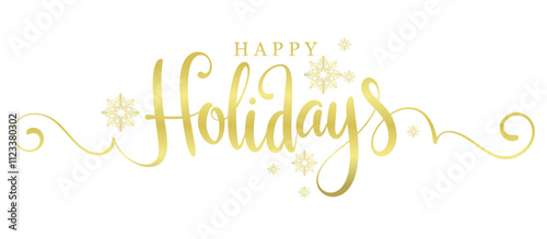 Happy holidays lettering, Happy hollidays typography vector eps