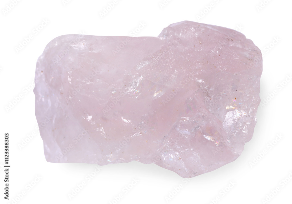 Beautiful rose quartz isolated on white. Natural gemstone Beautiful rose quartz isolated on white. Natural gemstone