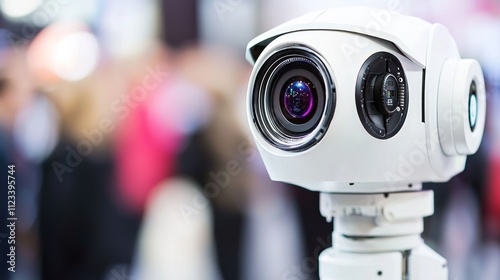 High-Tech Surveillance Camera:  Close-up of a Modern Security System