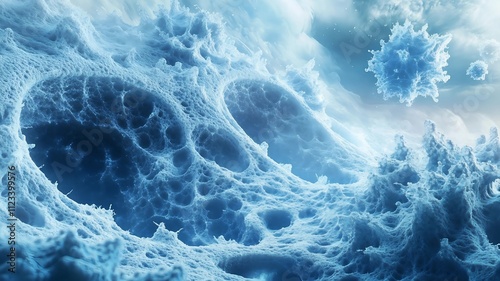 Graphic resources on scientific topics. Space, energy, substance, matter, physics, chemistry, technology
