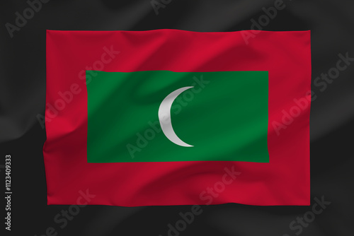 MALDIVES FLAG photo