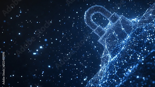 Wallpaper Mural Futuristic Digital Lock Representing Cybersecurity and Data Protection Torontodigital.ca