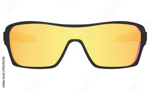Fashion sunglasses template. vector illustration