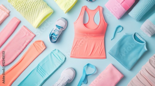 Vibrant Sports Apparel Layout for Active Lifestyle Inspiration