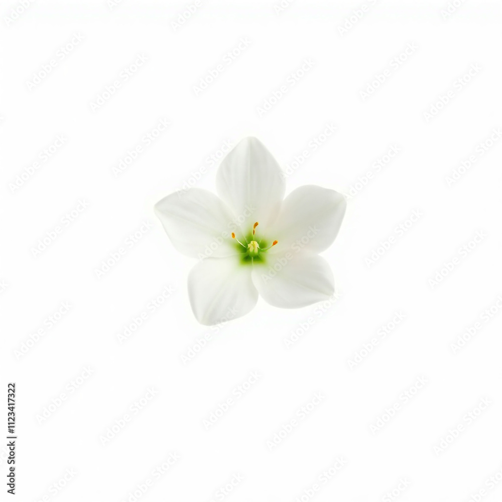 Fototapeta premium white flower isolated on transparent background cutout