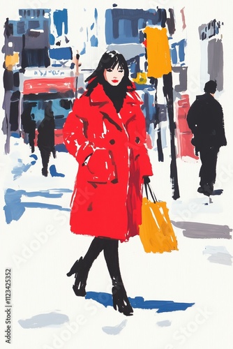 Stylish urban fashion illustration