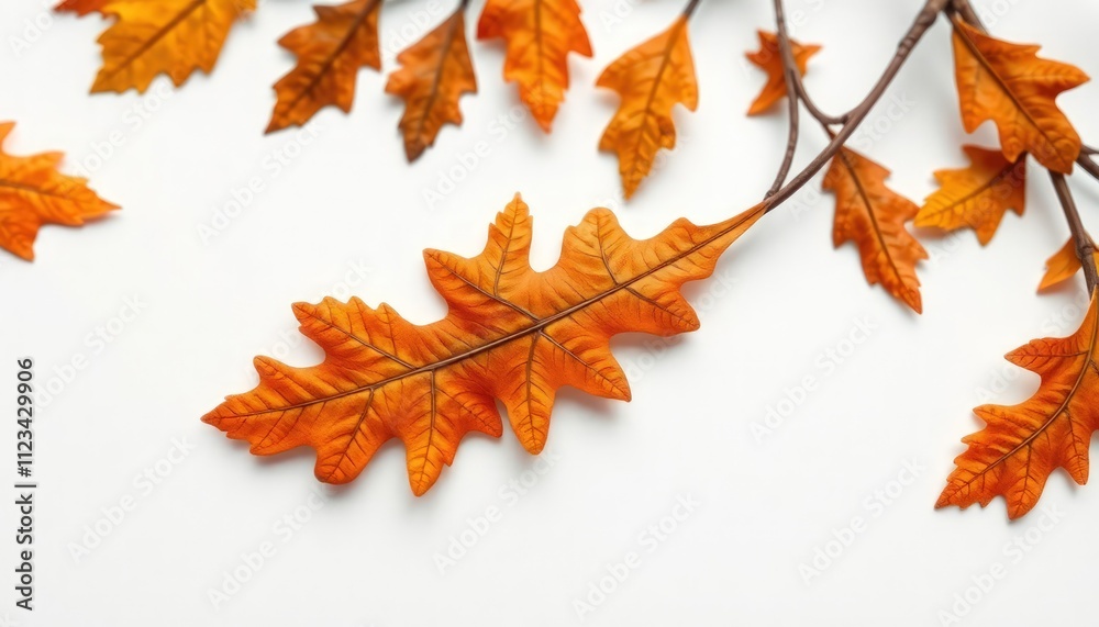 Fototapeta premium autumn leaves isolated on white