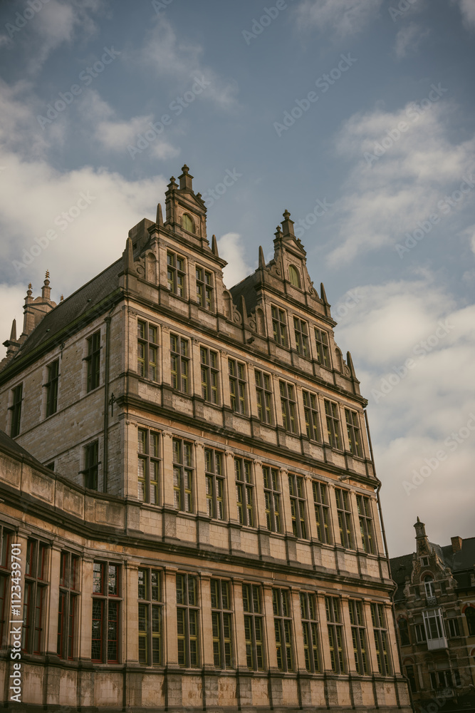Fototapeta premium Town hall in Ghent, Flemish Region, Belgium. 