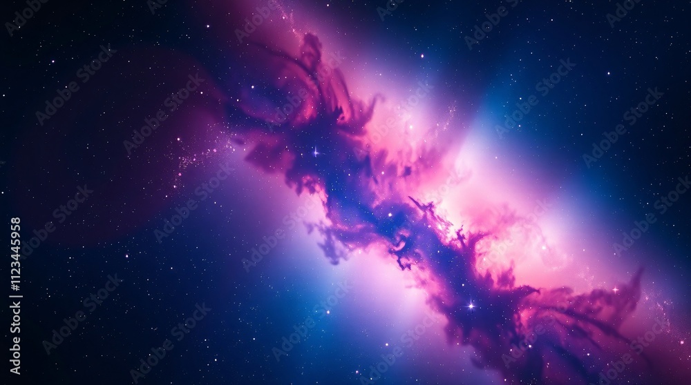 Fototapeta premium Dreamy Galaxy Background with Vibrant Colors