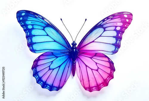 butterfly on white background