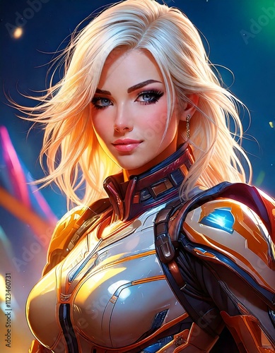 Obraz na płótnie female superhero character w salonie