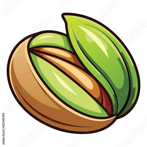 pistachio nut clipart vector art and illustration