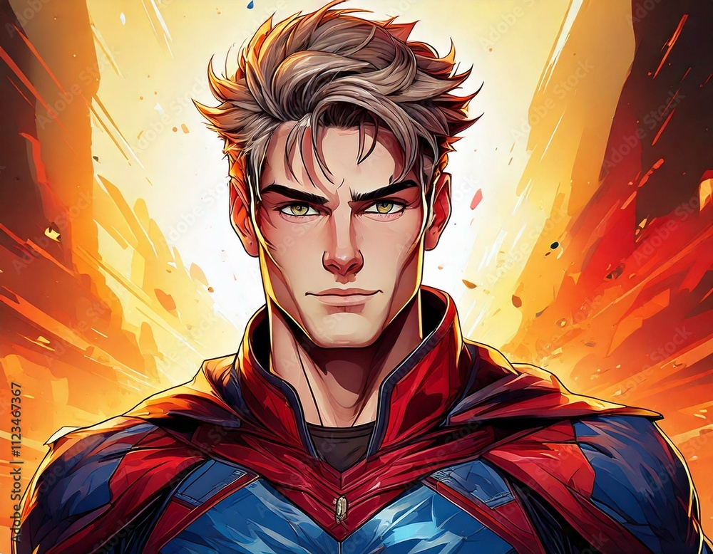 superhero wearing a cape
