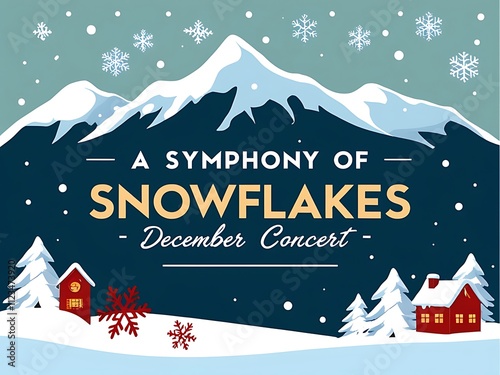 A Symphony Of Snowflakes December Concert Poster