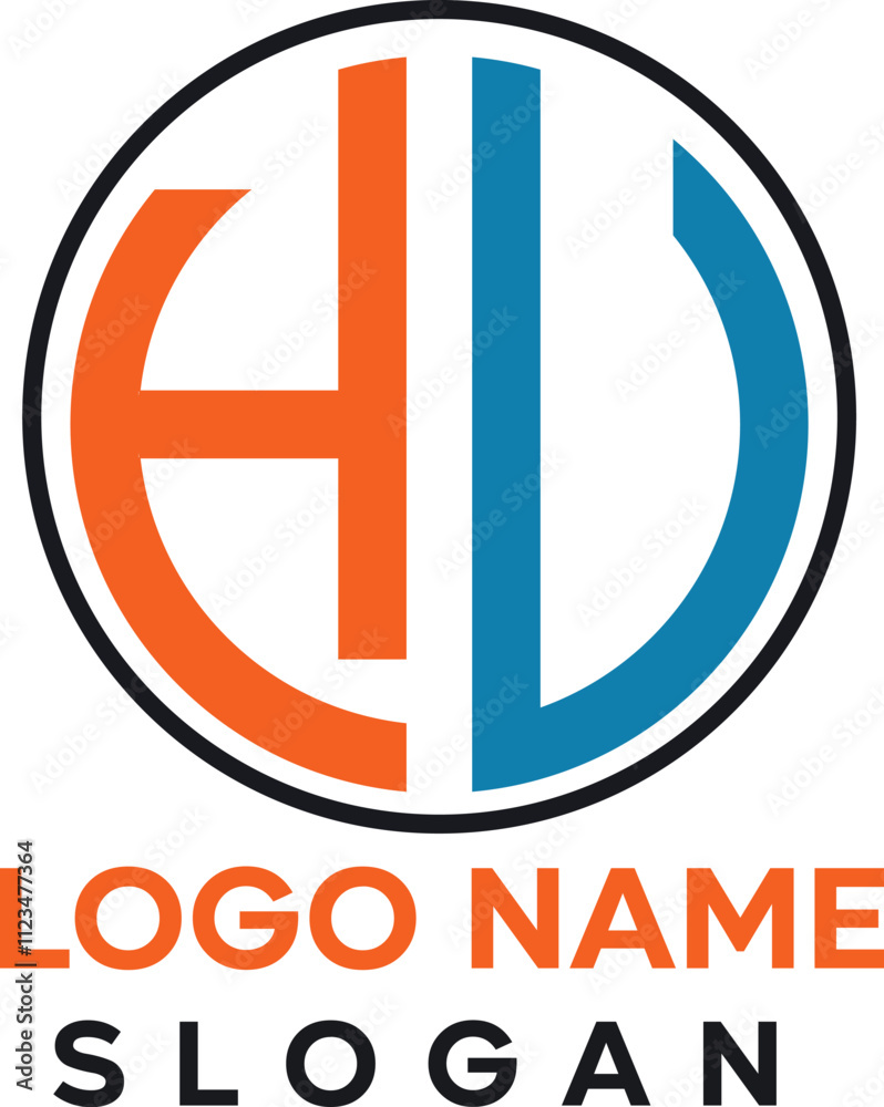 AD Logo design vector BD logo design template company vector Style AD Logo design vector BD logo design template company vector Style