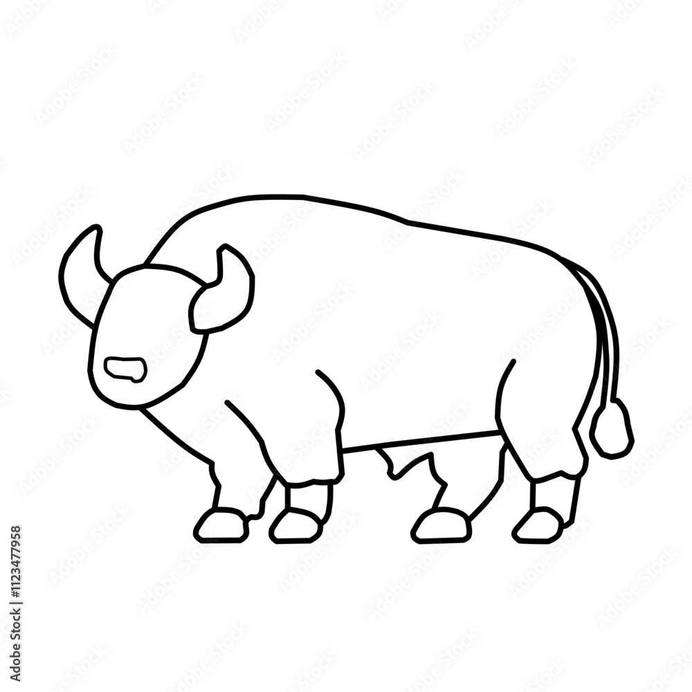 Obraz premium Buffalo illustration