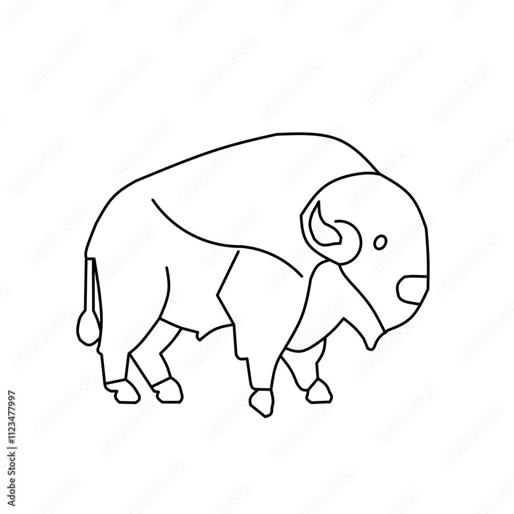 Obraz premium Buffalo illustration