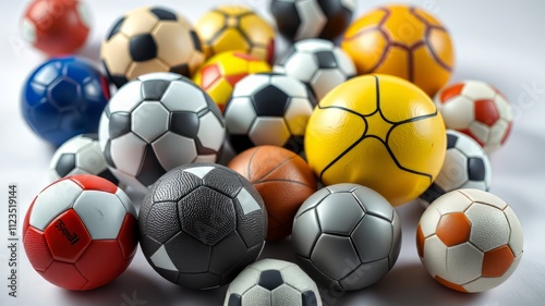 Sport Balls Collection - High-Resolution Isolated Images photo