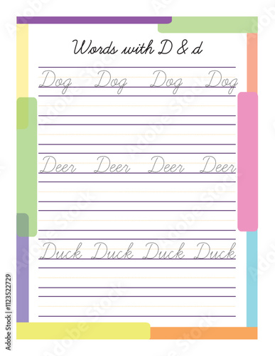 cursive handwriting Practice