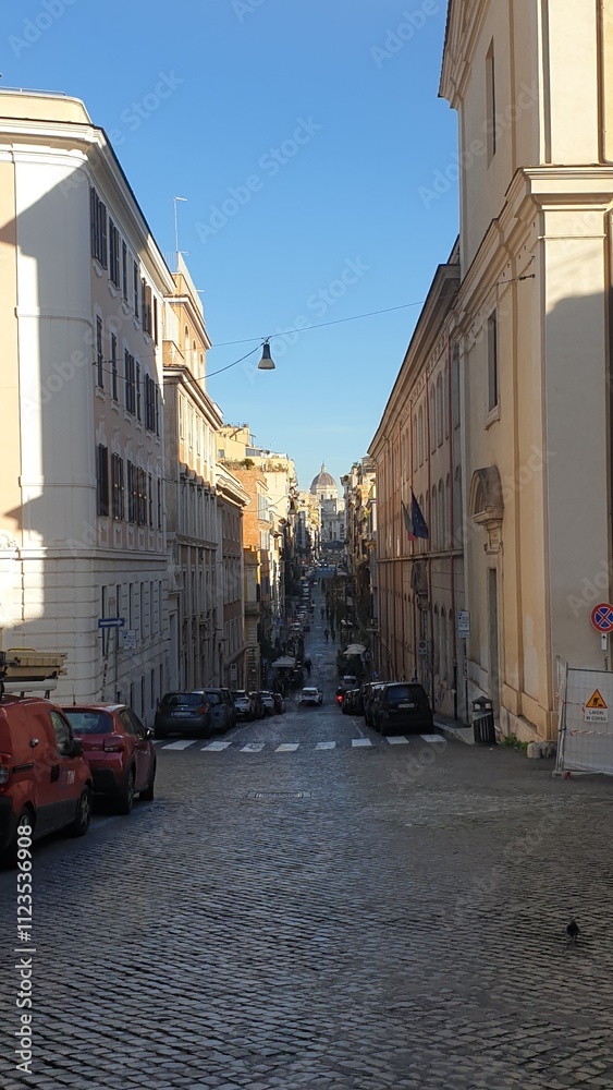 Obraz premium Italy, Rome, architecture, statues, work of art, history, marble, painting, fresco, temple, city, capital, museum