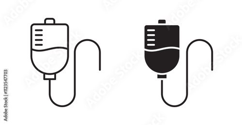 IV bag Filled flat icons set for apps and web ui designs.