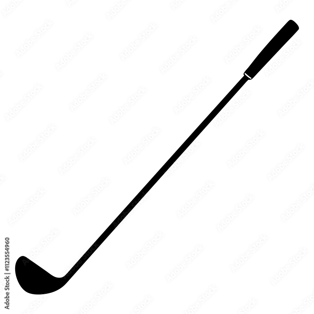 Fototapeta premium Golf player bat silhouette clipart illustration, Golfer bat vector art design isolated, vector illustration design