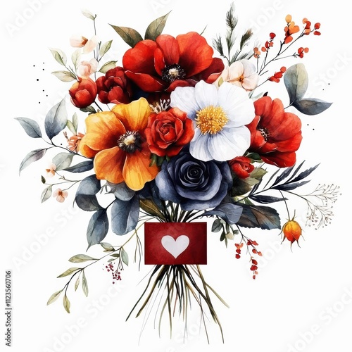 Personalized valentine's flower bouquet a romantic gift to delight your loved one